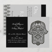 Invitation Main de Henna de Hamsa (Mariage) (Devant / Derrière)