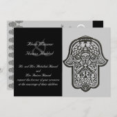 Invitation Main de henné de Hamsa (Mariage) (Devant / Derrière)