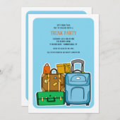 Invitation Main de la partie de coffre tirée (Devant / Derrière)