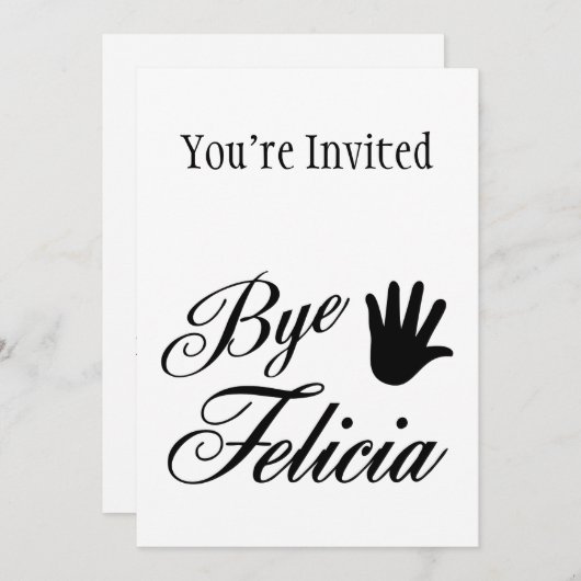 Invitation Main de ondulation de fantaisie secondaire de (Devant / Derrière)