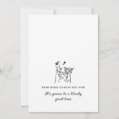 Invitation Main dessinée Halloween 30e anniversaire (Dos)