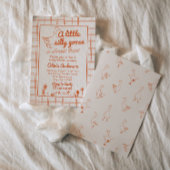 Invitation Main d'oie ridicule tirée Baby shower neutre entre