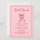Invitation Main Drawn Funky Handwriting Bridal Brunch (Devant)