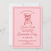 Invitation Main Drawn Funky Handwriting Bridal Brunch (Devant)