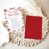 Invitation Main Dray Oh Baby True ou False Baby shower Jeu