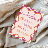 Invitation Main du week-end Sun & Spritz Bachelorette tirée