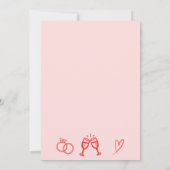 Invitation Main Glissée rose Chaque Année Fête Anniversaire M (Dos)