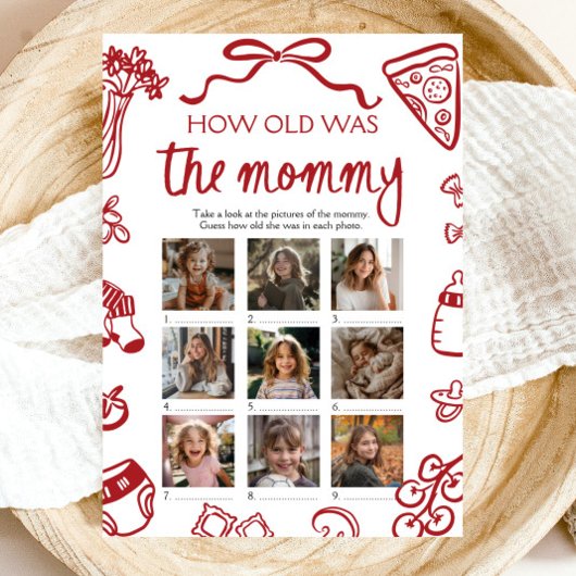 Invitation Main Italienne Rouge Dessinée Comme L'Ancien Était