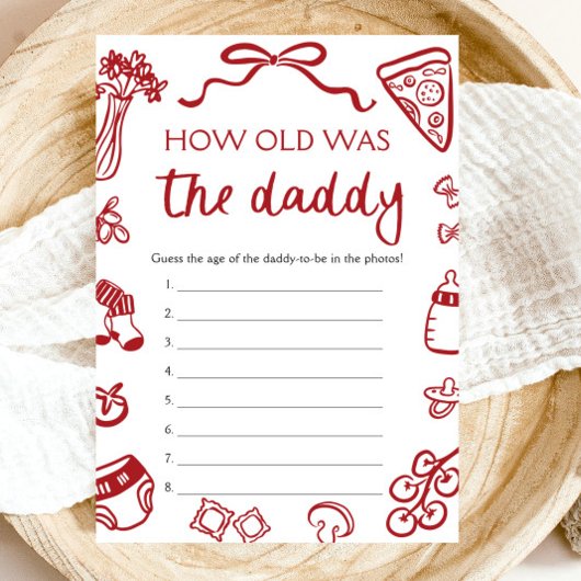 Invitation Main Italienne Rouge Dessinée Comme L'Ancien Était