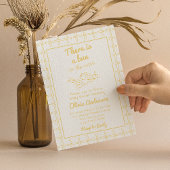 Invitation Main Rétro Levé Bun Dans Le Baby shower Ange Four