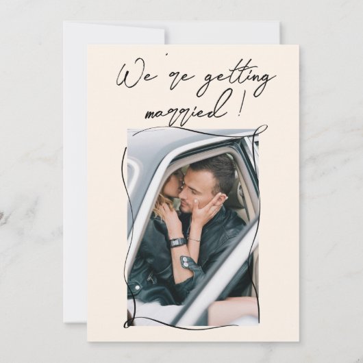 Invitation Main rétro manuscrite tiré romantique mignon Maria (Dos)