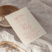 Invitation Main Rétro Trente-Trente-Anniversaire