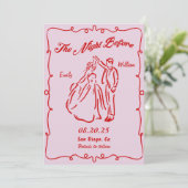 Invitation Main Rose Tirée La Nuit Avant Le Dîner De La Répét (Debout devant)