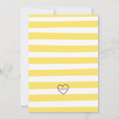 Invitation Main Squeeze a un an, Lemon 1er anniversaire (Dos)