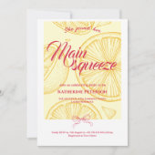 Invitation Main Squeeze Citrus Bridal Shower Lemon Bright (Devant)