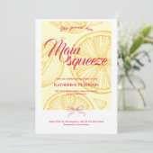Invitation Main Squeeze Citrus Bridal Shower Lemon Bright (Debout devant)