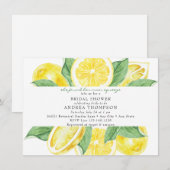 Invitation Main Squeeze | Citrus | Fête de Mariage Jaune Citr (Devant / Derrière)
