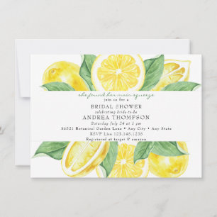 Invitation Main Squeeze Citrus Fête de Mariage Jaune Citr
