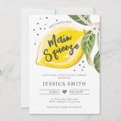 Invitation Main Squeeze Citrus Fête des mariées verte (Devant)