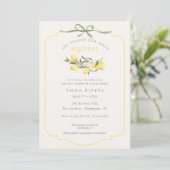 Invitation Main Squeeze Citrus Sage Green Bridal Shower (Debout devant)
