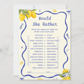 Invitation Main Squeeze Fête des mariées Voudrait-elle plutôt (Devant)