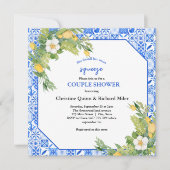 Invitation Main Squeeze Lemon et Marocain Carrelage couple Do (Devant)
