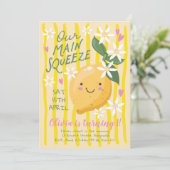 Invitation Main Squeeze Lemon Premier Anniversaire (Debout devant)