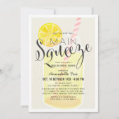 Invitation Main Squeeze Lemonade Jar Fête des mariées Drive-b (Devant)