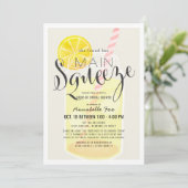 Invitation Main Squeeze Lemonade Jar Fête des mariées Drive-b (Debout devant)