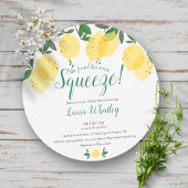 Invitation Main Squeeze Lemons Fun Fête des mariées