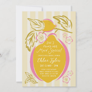 Invitation Main Squeeze Mariage Lemon Dessiné à la Main