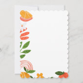 Invitation Main Squeeze orange Fête de Mariage Bright (Dos)