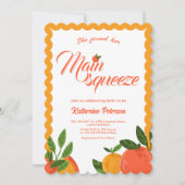 Invitation Main Squeeze orange Fête de Mariage Bright (Devant)