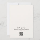 Invitation Main tiré Urn Floral Quelque chose Fête des mariée (Dos)