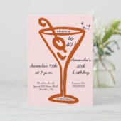 Invitation Main tirée 40e anniversaire (Debout devant)