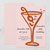 Invitation Main tirée 40e anniversaire (Devant / Derrière)