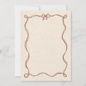 Invitation Main Tirée Bow Parfait Paire Couple Fête des marié (Dos)