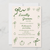 Invitation Main tirée dans la ferme cultivée localement 1er a (Devant)