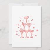 Invitation Main Tirée Faire Des Esprits Fête De Noël brillant (Dos)