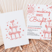 Invitation Main Tirée Faire Des Esprits Fête De Noël brillant