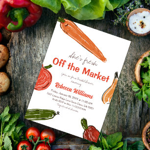 Invitation Main tirée fraîche hors de la Fête des mariées du