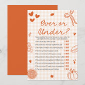 Invitation Main Tirée Italienne Au-Dessus Ou Sous Baby shower (Devant / Derrière)