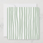 Invitation Main tirée Joyeux Noël Coeur Fer photo (Dos)