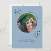 Invitation Main Tirée Latéralement Fête de Graduation Marine (Dos)