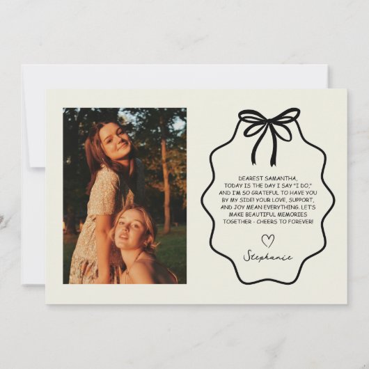 Invitation Main Tirée Mon Épouse Sur Ma Photo Du Jour De Mari (Dos)