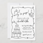 Invitation Main Tirée Prêt À Pop Baby shower (Devant)