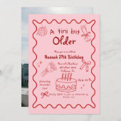 Invitation Main Tirée Un Tini Un Peu Plus Ancien Martini Anni (Devant / Derrière)