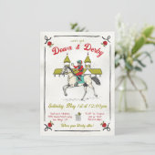 Invitation Main tirée Whimsical Down & Derby Party (Debout devant)
