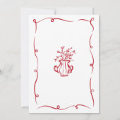 Invitation Main Whimsical de la partie d'engagement tirée Fra (Dos)