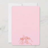 Invitation Main Whimsical tiré des encouragements à la mariée (Dos)